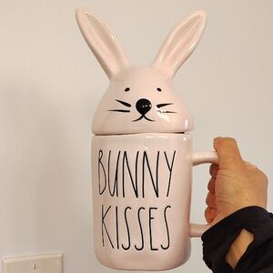Bunny Kisses Pink Ceramic Mug
